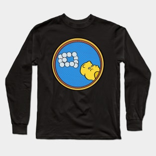 Nostalgic Hippo from the 90s and 80s Long Sleeve T-Shirt